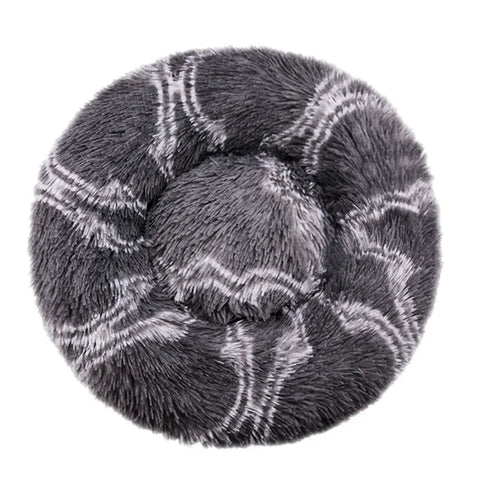 Navak Carpet  40-90cm Round Pet Bed for Large Dog Bed Super Soft Cat Bed Long Plush Dog House for Medium Dog House Winter Warm Sleeping