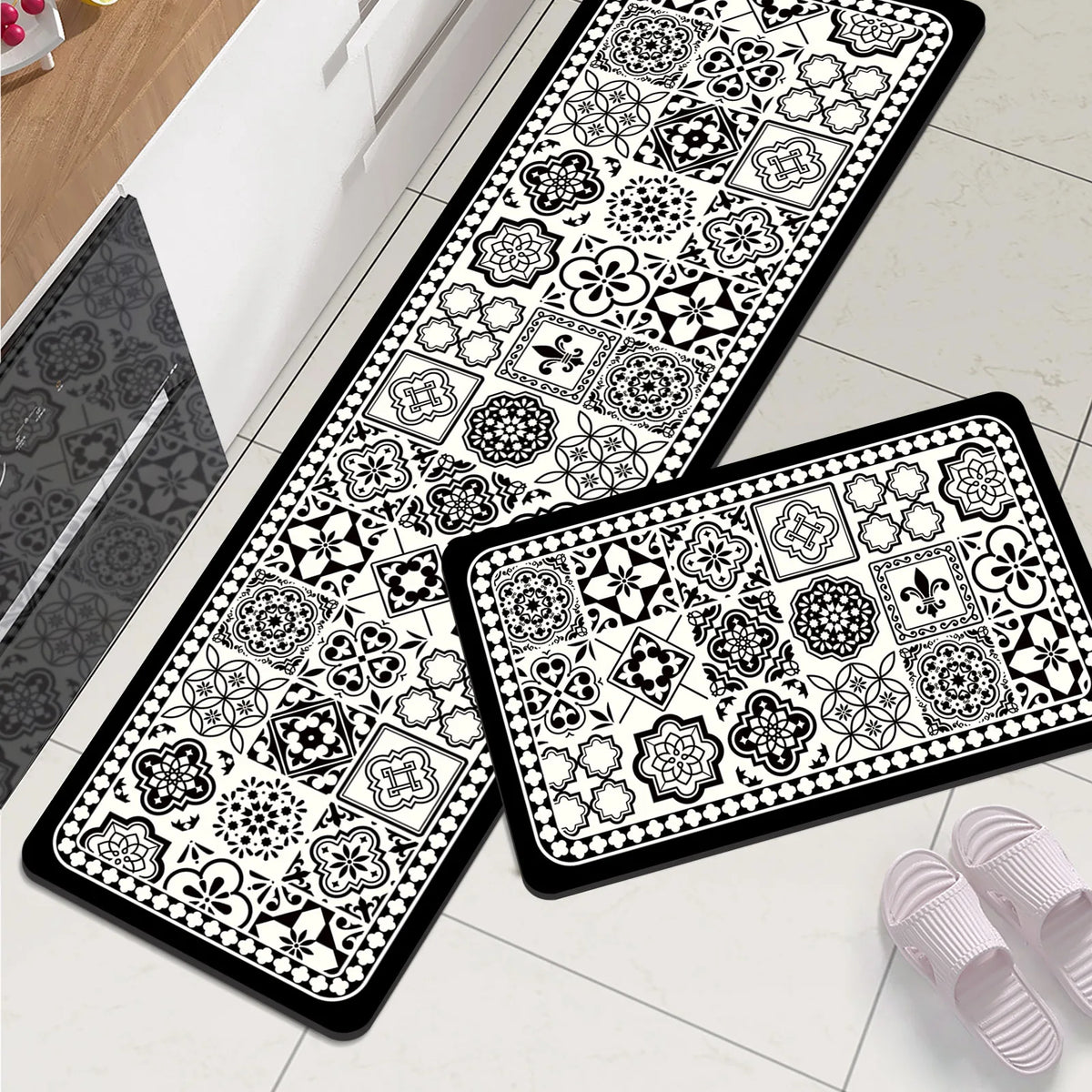 Navak Carpet Super Absorbent Kitchen Mat Waterproof Long Area Kitchen Rug For Living Room Bedroom Foot Mat Hallway Carpet Doormat Washable
