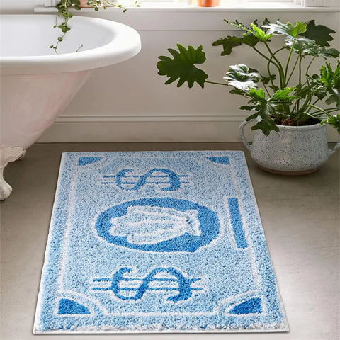 Navak Carpet Cartoon Money Rugs Waterproof Floor Mat Fluff Carpet Non-slip DoorMat Unique Living Room Decor Rug For Bathroom Hallway Balcony