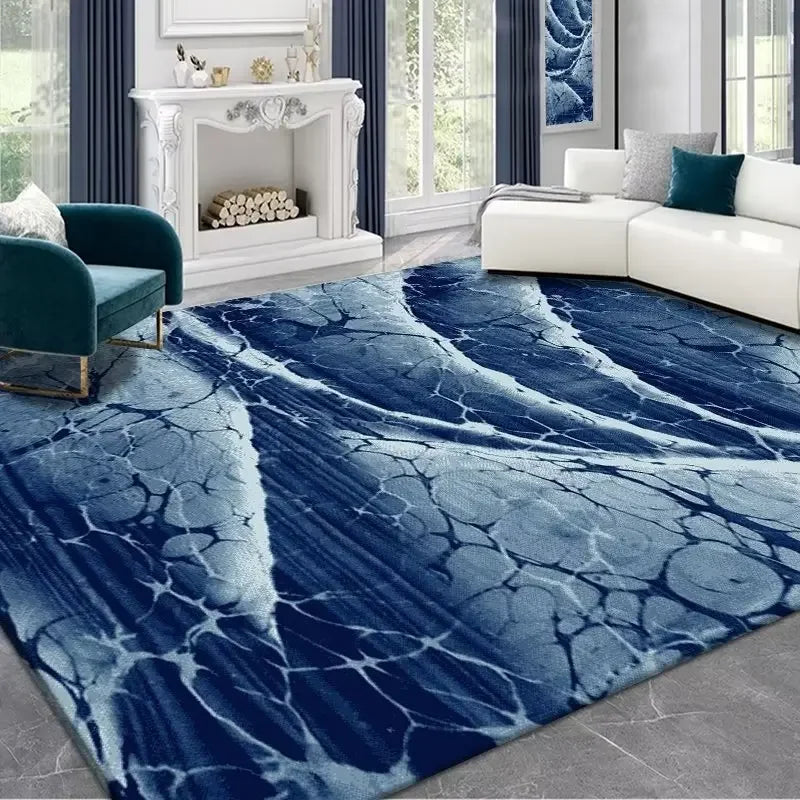 Navak Carpet modern abstract ink painting living room large area crystal velvet carpet Light luxury simple bedroom sofa non-slip rug