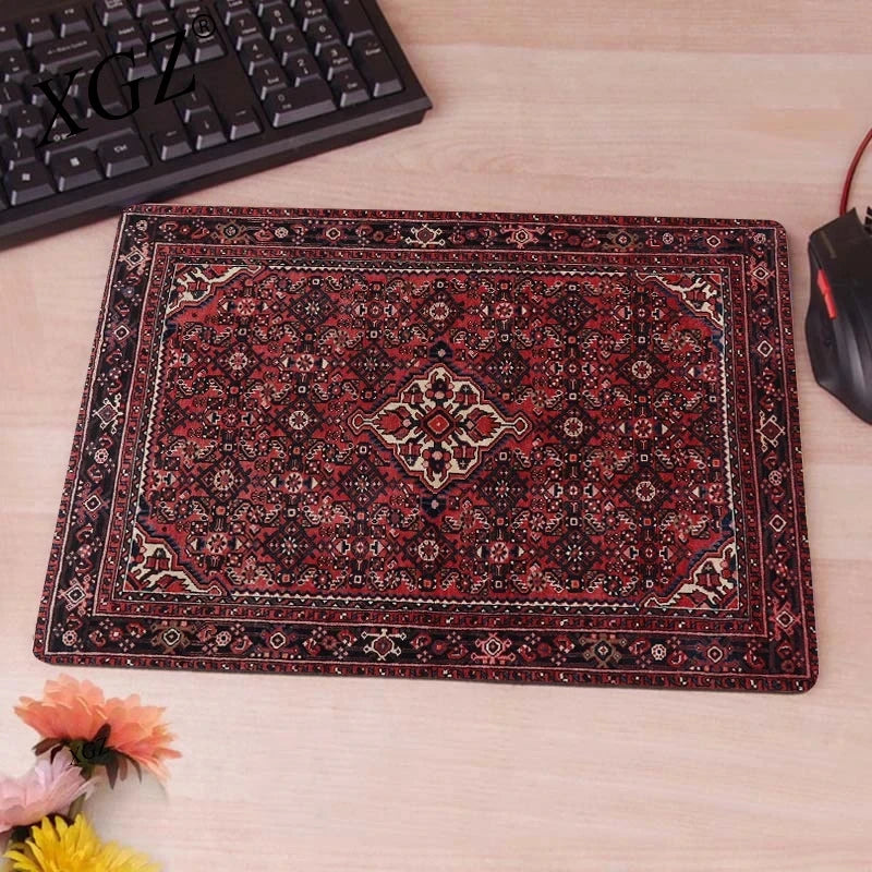 Navak Carpet Keyboard Computer Mousepad Persian Carpet Aesthetic Notbooks Rubber Mouse Mat Gaming Laptops Table Desk Rug Adhesive-Protective