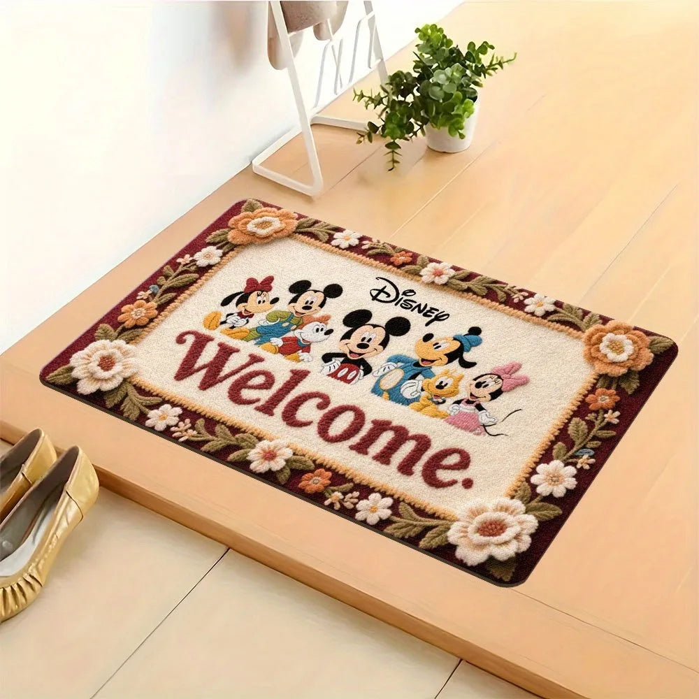 Navak Carpet Disney Friends' Warm Welcome MatSoft, absorbent and non-slip, bathroom room mats, yoga mats, home decoration