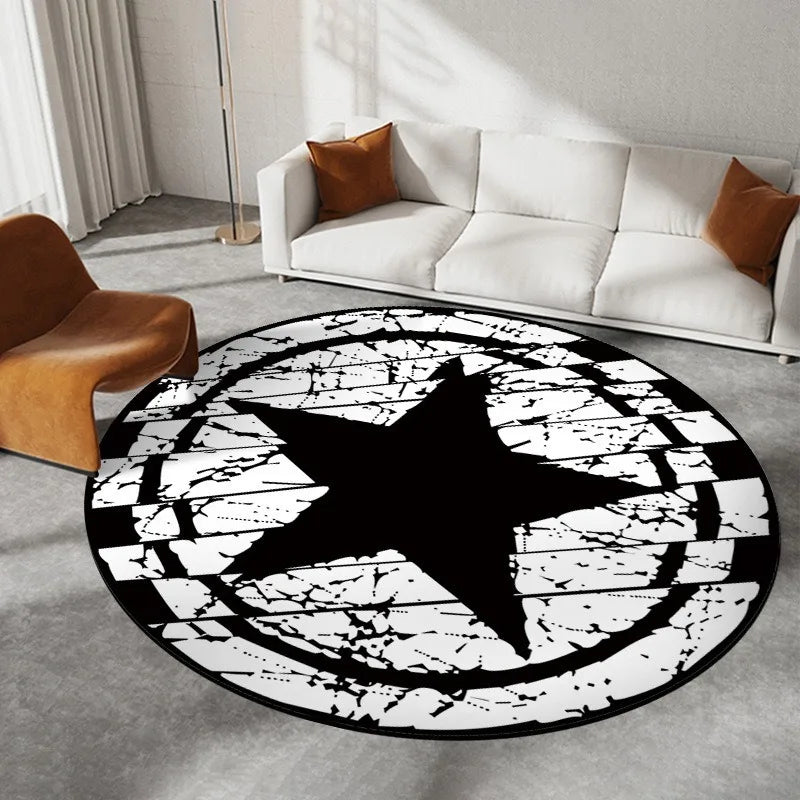 Navak Carpet Daily Picks Disney Captain America Circular Mat Living Room Sofa Carpet Tea Table Bedroom Bedside Enter Door Rug Fashion Home Dcor