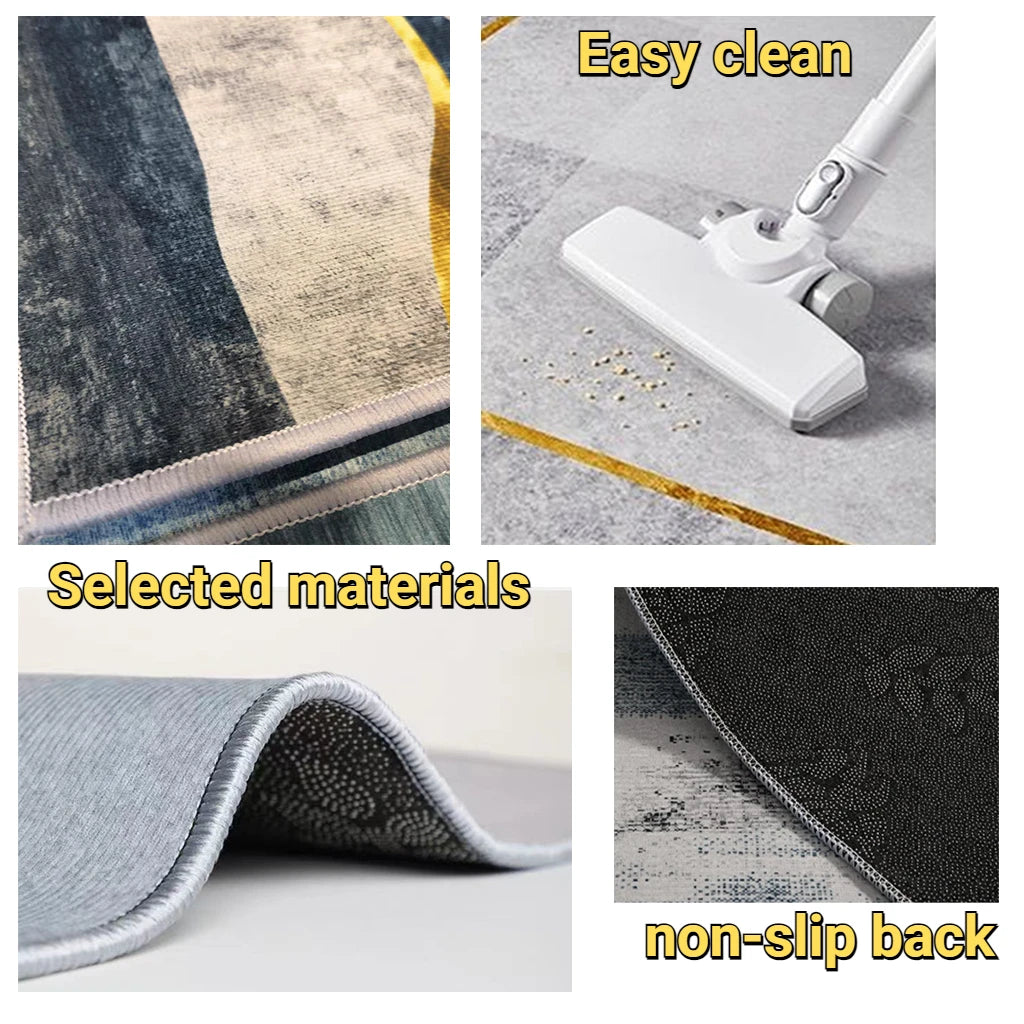 Navak CarpetGreen Long Corridor Carpets Abstract Decoration Hall Runner Carpet Party Hallway Aisle Floor Mat Anti-slip Room Sofa Bedside Rug
