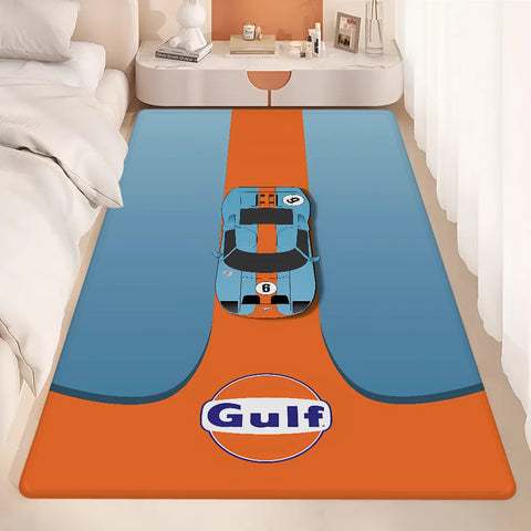 Navak Carpet G-Gulf Racing Car Room Mats er Anti-slip Modern Living Room Balcony Printed Welcome Rug