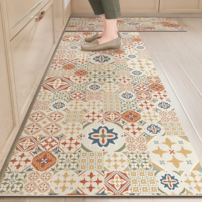 Navak Carpet Pvc Carpet for Kitchen Floor Mat Waterproof Home Decoration Rug Oil-proof Anti-slip Long Foot Mats Alfombra Vinilicas Cocina