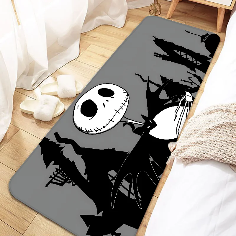 Navak Carpet Jack Skellington Door Mat Entrance Non-slip Doormat Washable Kitchen Carpet Living Room Hallway Rugs Bathroom Bath Door Mats