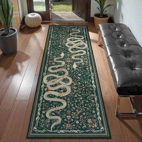Navak Carpet Hallway Carpet Runner Rug Black Long Carpets Corridor Machine Washable Bedroom Kitchen Floor Mat Elegant Home Decoration Rugs