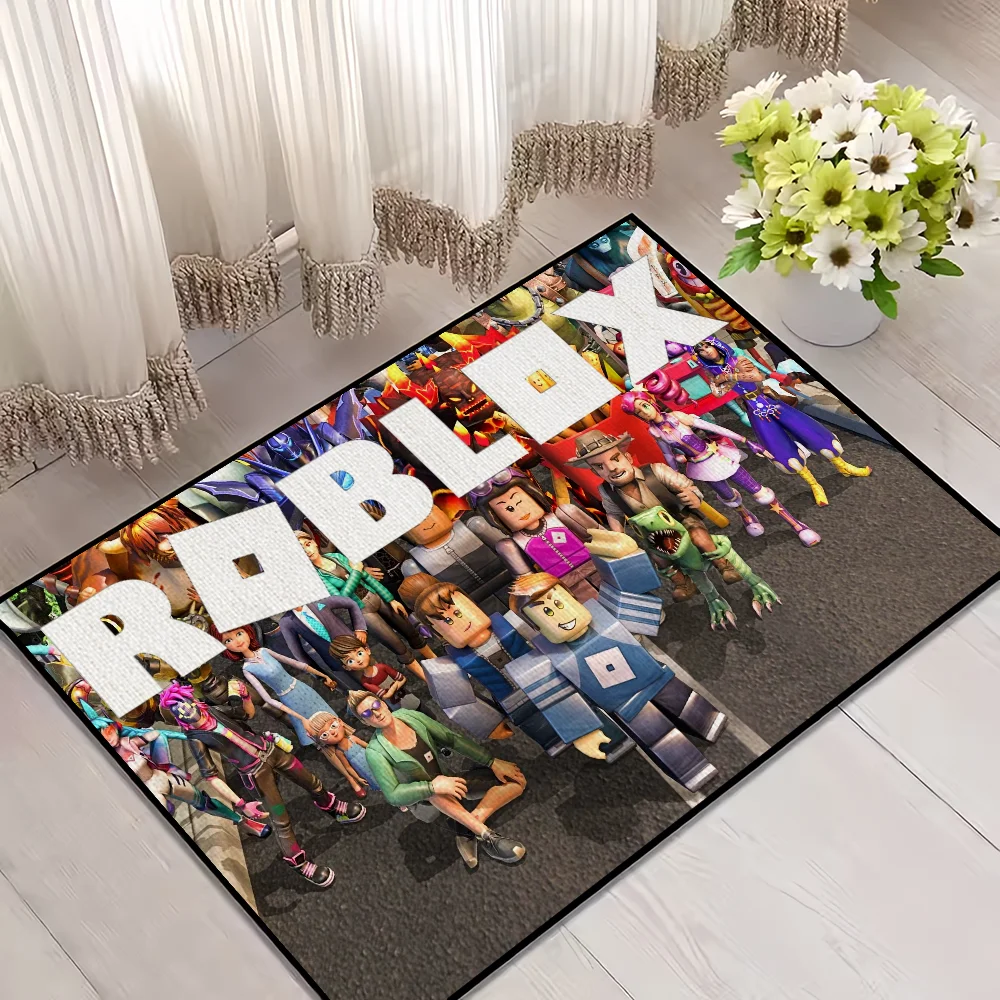 Navak Carpet Hor Game R-RobloxS Cool small carpet For House Bedroom Decoration Kitchen Bath Super Absorbent Rug Carpet Foot Non-slip