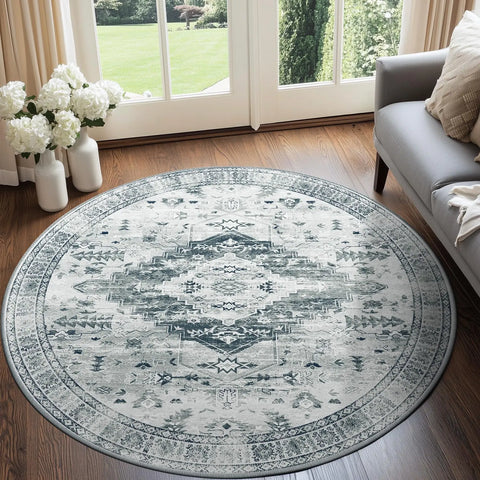 Navak Carpet Area Rug for Living Room Washable Rugs No Pile Carpet for Entryway Bedroom Dinning Room Playroom Vintage Boho Carpet