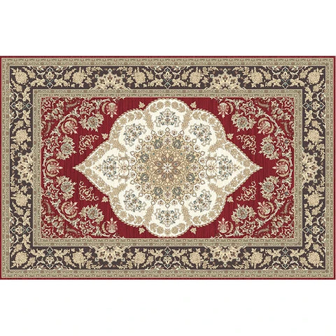 Navak Carpet Retro Ethnic Style Carpets for Living Room Persia Bedroom Decor Rug Non-slip Washable Porch Floor Mat Dining Room Lounge Carpet