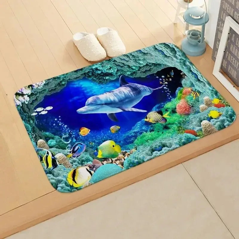 Navak Carpet Beach starfish pattern door mat living room entrance entrance carpet home decoration kitchen bathroom absorbent floor mat