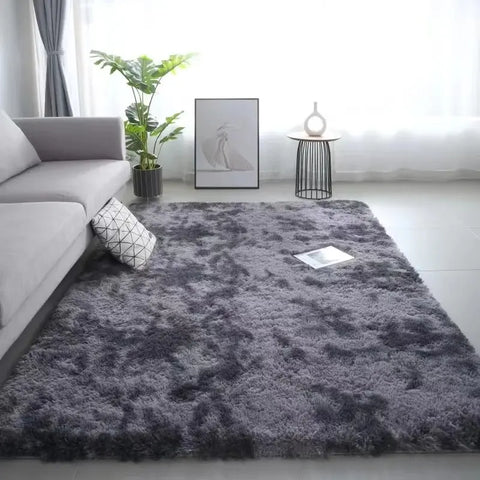 Navak Carpet Exclusive Picks Silk Wool Rugs Children's Room Living Room Bedroom Tie-Dye Non-Slip Washable Machine Washable Carpet Mats