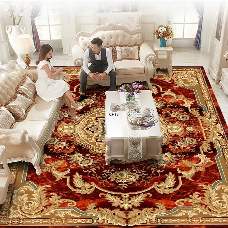 Navak Carpet European Luxury Living Room Carpet Bedroom Decoration Rugs Lounge Decor Tatami Rug Entrance Door Mat Large Size Soft Foldable