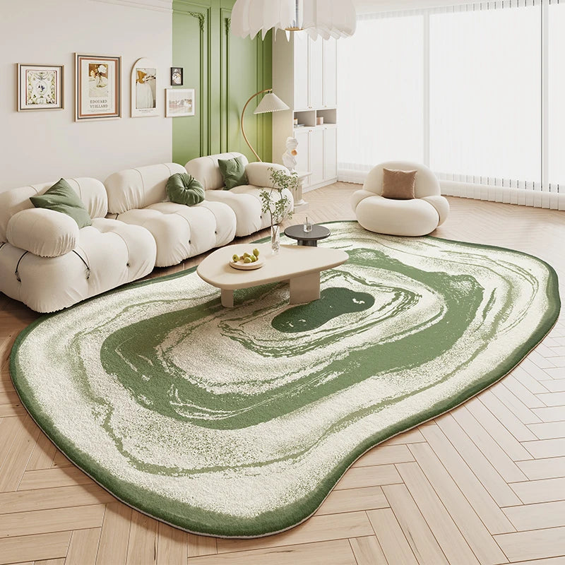 Navak Carpet Thicken Study Carpet Modern Simple Carpets for Living Room Irregular Bedroom Decor Plush Rug Home Special-shaped Anti-slip Mat