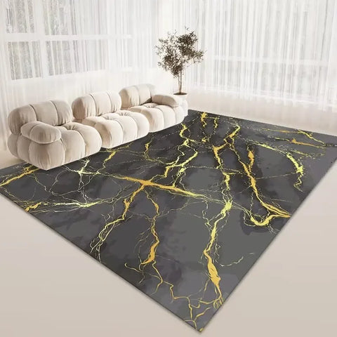 Navak Carpet Luxury Nordic Flannel Carpets for Living Room Sofa Beside Texture Decoration Bedroom Rug Large Size Non-slip Washable Lounge Mat