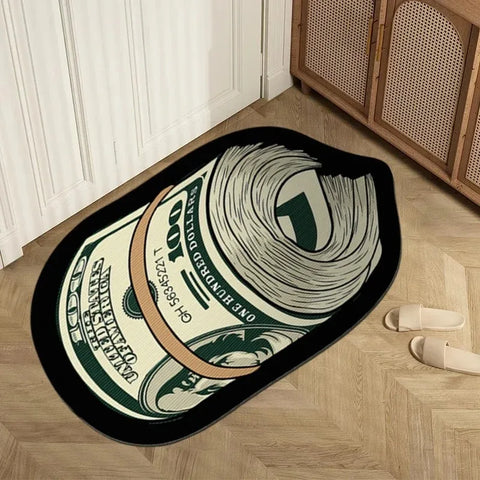 Navak Carpet Exclusive Picks Flannel Carpet Cartoon Dollar Entry Door Mat Entryway Rug Entry Rug Non-slip Mat  Washable Dirty Resistant Home Decor
