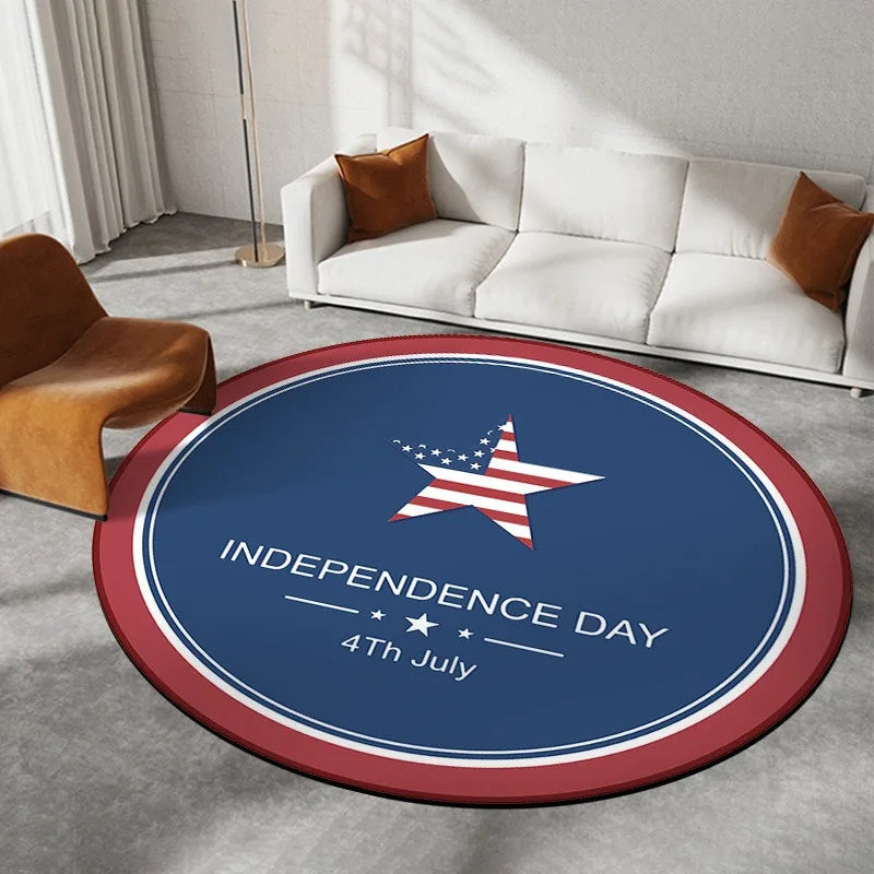 Navak Carpet Daily Picks Disney Captain America Circular Mat Living Room Sofa Carpet Tea Table Bedroom Bedside Enter Door Rug Fashion Home Dcor