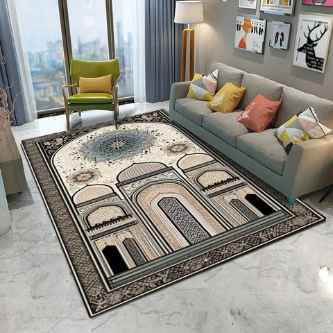 Navak Carpet Retro Europe Persia Style Castle Carpet Living Room Sofa Bedroom Study Kitchen Entrance Door Mat Non-slip Luxury Home Decor Rug