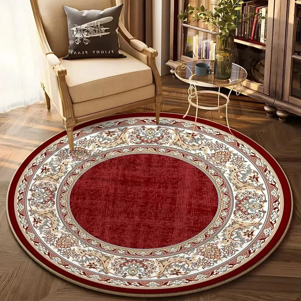 Navak Carpet Bohemian Round Living Room Decor Sofa Table Home Rug Soft Chair Mat Bedroom