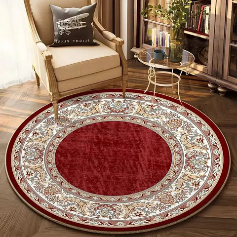 Navak Carpet Bohemian Round Living Room Decor Sofa Table Home Rug Soft Chair Mat Bedroom
