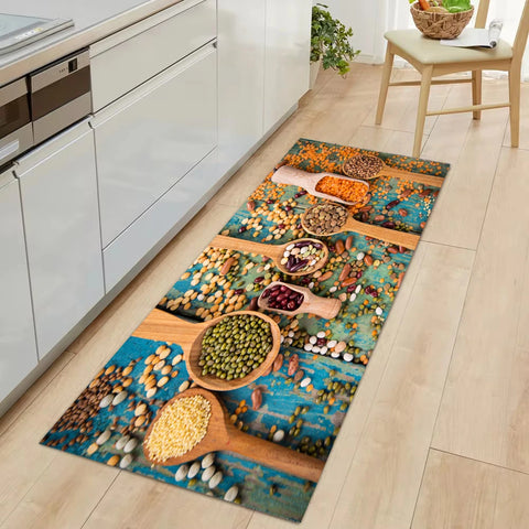 Navak Carpet Modern Kitchen Mat Home Entrance Doormat Hallway Bedroom Living Room Decoration Floor Carpet Balcony Bathroom Anti-Slip Long Rug