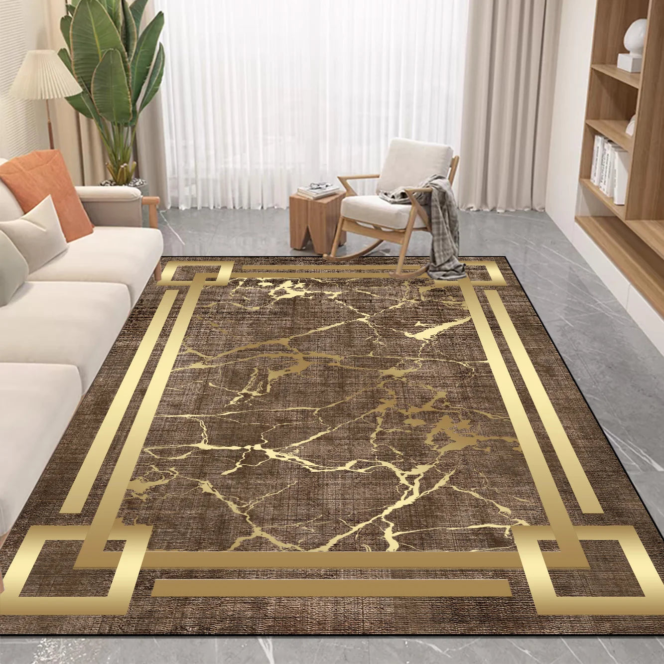 Navak Carpet Nordic Luxury Style Carpet in The Living Room Easy Clean Absorbent Soft Mat Antiskid Lounge Decor Rugs Big Size Room Floor Mats