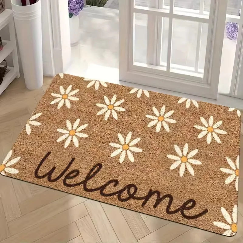 Navak Carpet Red Love Welcome Doormat Kitchen Rug Bathroom Mat Washroom Floor Mat Carpet for Entrance Door Door Mat Funny Home Decoration