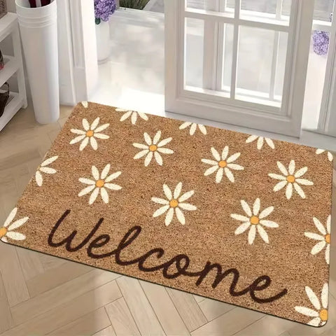 Navak Carpet Red Love Welcome Doormat Kitchen Rug Bathroom Mat Washroom Floor Mat Carpet for Entrance Door Door Mat Funny Home Decoration
