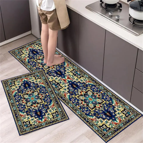 Navak Carpet Kitchen Carpet Mats for Floor Bedroom Living Room Long Bedside Area Rug Soft Washable Carpet Anti Slip Bathroom Entrance Doormat