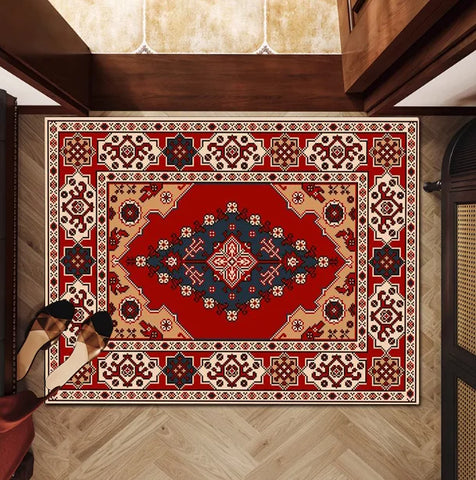 Navak Carpet Persian style Floor Mat Kids Room Bedroom Decoration Balcony Anti-Slip Doormat Living Room Welcome Rug