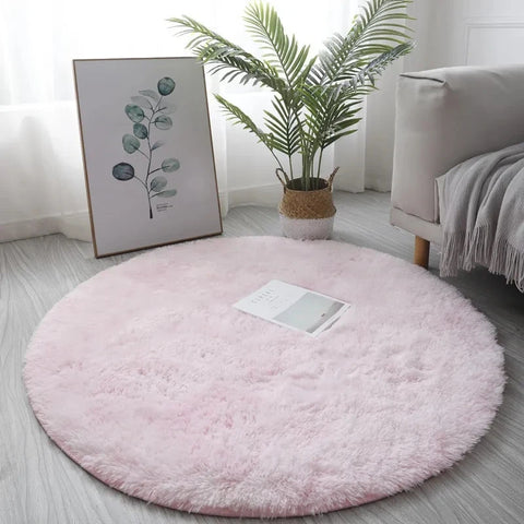Navak Carpet Super Soft Plush Round Rug Mat Fluffy White Carpets For Living Room Home Decor Bedroom Kid Room Decoration Salon Thick Pile Rug