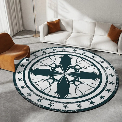 Navak Carpet Daily Picks Disney Captain America Circular Mat Living Room Sofa Carpet Tea Table Bedroom Bedside Enter Door Rug Fashion Home Dcor