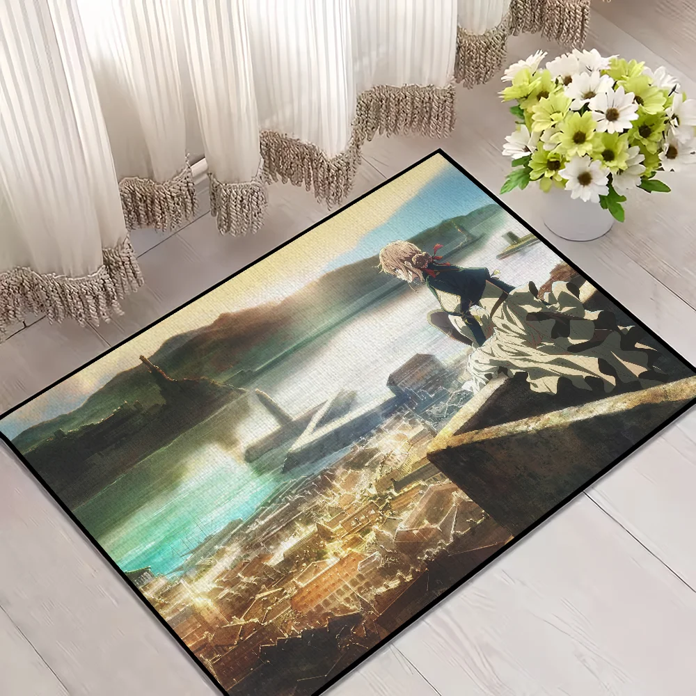 Navak Carpet Door Mat For Evergarden Bathroom Decoration Anime Room Violet Decor Doormat Carpet Entrance Welcome Bath Kitchen Rug