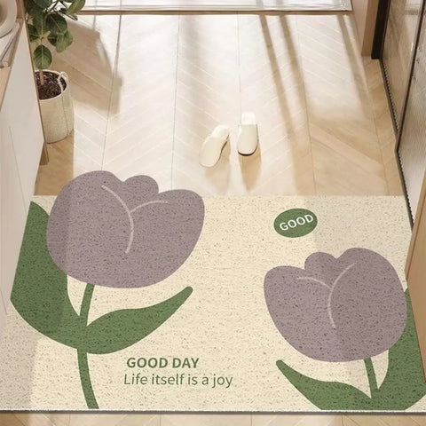 Navak Carpet Cute Flower Door Mat Outdoor Indoor Welcome Mats Front Doormat Non Slip Entrance Rugs for Front Door