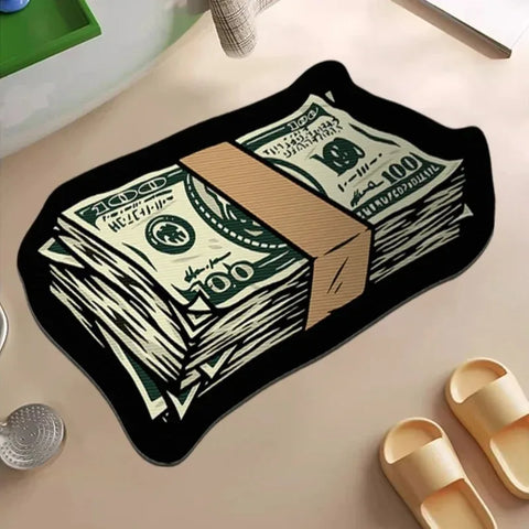 Navak Carpet Exclusive Picks Flannel Carpet Cartoon Dollar Entry Door Mat Entryway Rug Entry Rug Non-slip Mat  Washable Dirty Resistant Home Decor