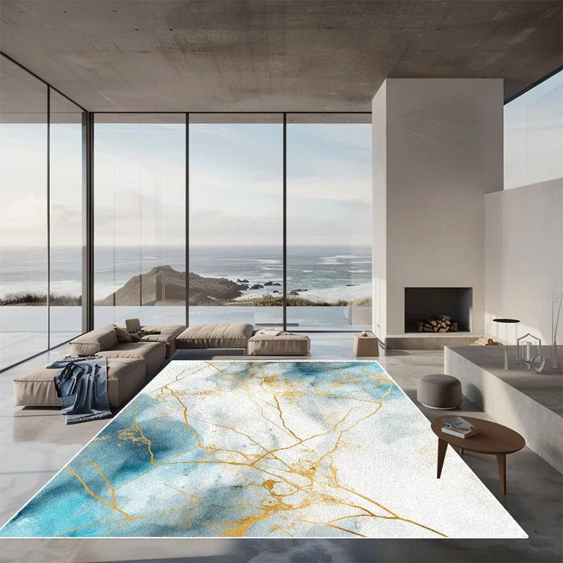 Navak Carpet Nordic Luxury Ink Wash Carpet Living Room Bedroom Decoration Large Area RugsLounge Office Sofa Area Non-slip Floor Mats