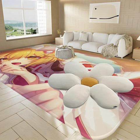 Navak Carpet The Helpful Fox Senko-san Floor Mat Non-Slip Laundry Room Mat Laundry Decor Balcony Child Living Room Bedside Mats