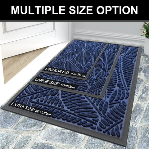 Navak Carpet Olanly Door Mats Indoor Outdoor Dirt Trapper Non-Slips Entrance Mat Washable Mats For Entryway Front Door Garden Door Mats Rugs