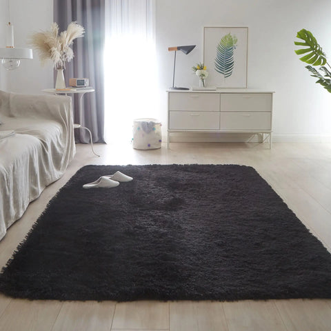 Navak Carpet Nordic Furry Rug Bedroom Carpet Living  Room Modern Decoration Hairy Carpets Large Size Black Gray Pink Beige Non Slip Mat