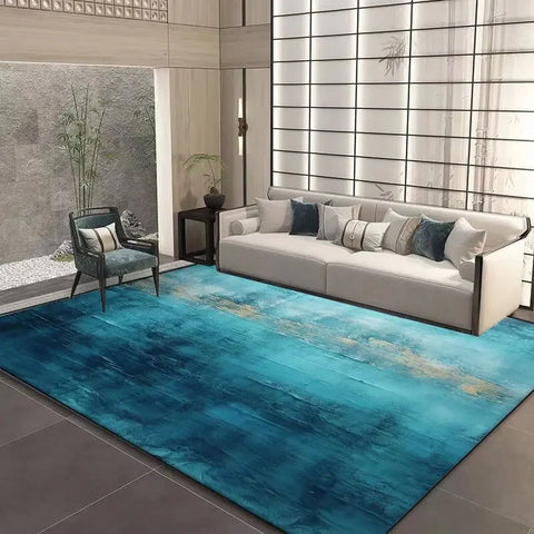 Navak Carpet Nordic Luxury Style Living Room Carpet Abstract Bedroom Decor Large Rugs Washable Non-slip Elastic Office Floor Mat Comfortable