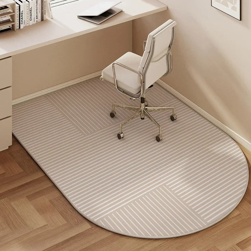Navak Carpet Computer Chair Floor Mat Half Circle Carpet Swivel Pulley Chairs Anti-scratch Foot Mats Bedroom Study Desk Non-Slip Rug