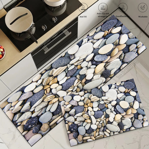 Navak Carpet Kitchen Stone Rug Waterproof and Non-slip Kitchen Long Floor Mat Quality Washable Bedroom Hallway Corner Entrance Doormat Carpet