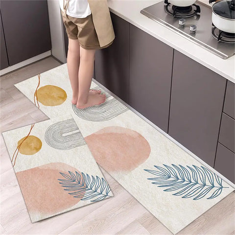 Navak Carpet Kitchen Carpet Mats for Floor Bedroom Living Room Long Bedside Area Rug Soft Washable Carpet Anti Slip Bathroom Entrance Doormat