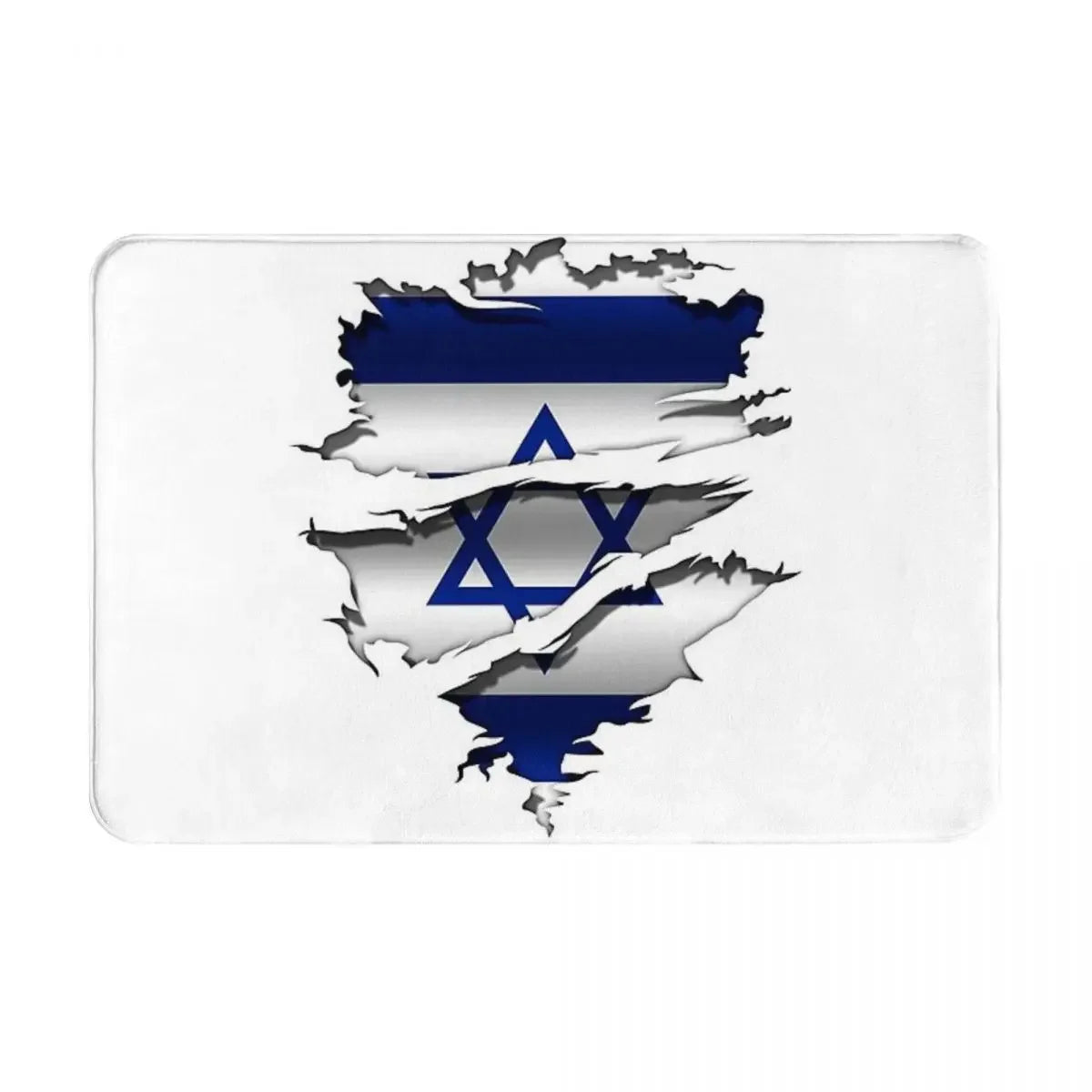 Navak Carpet Israel Flag Anti-slip Doormat Floor Mat Sand Scraping Carpet Rug for Kitchen Entrance Home Bathroom Living room Footpad Mats