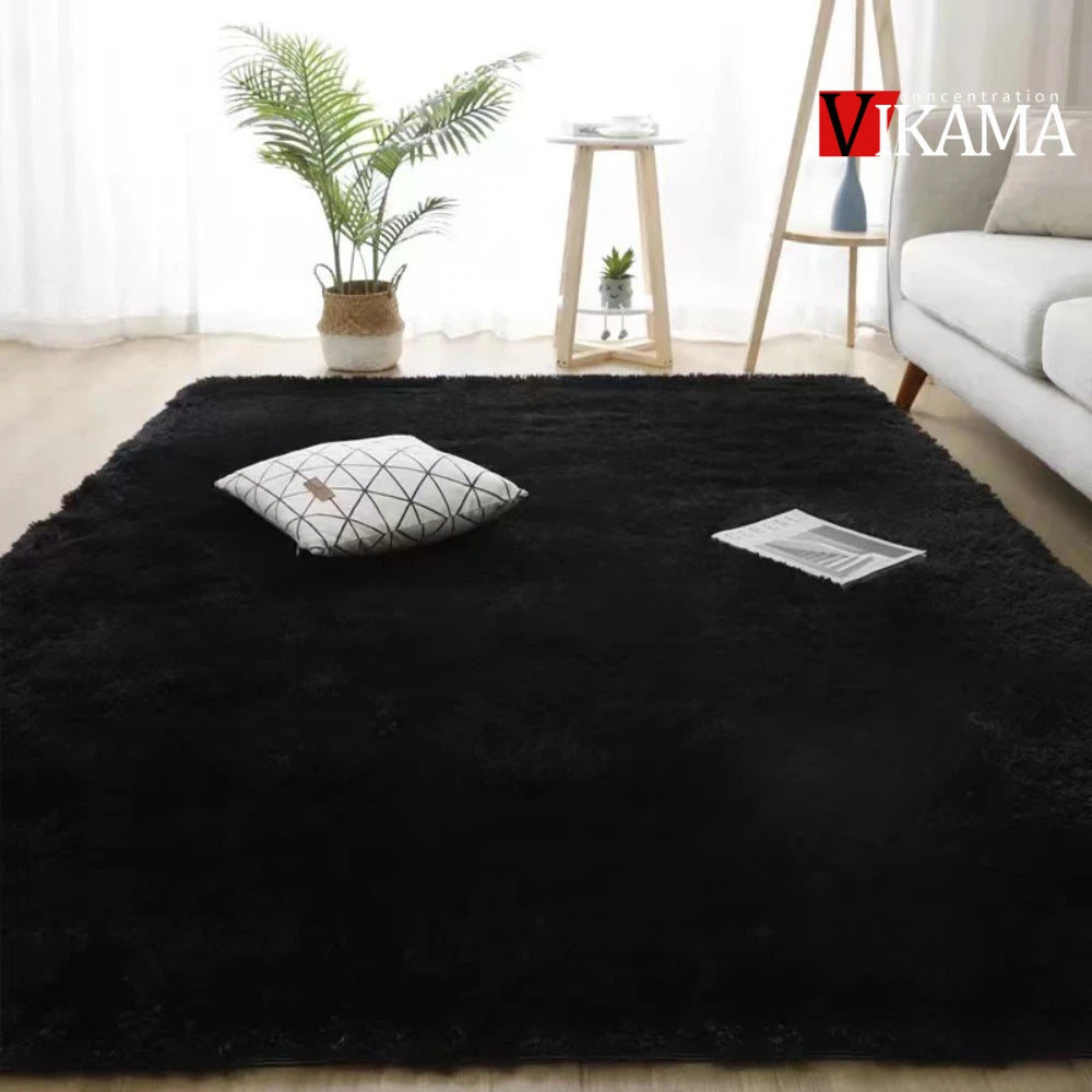 Navak Carpet Exclusive Picks black Area Plush for Bedroom, Living Room Fluffy Rug, Large Area Rug Shag Shaggy Carpet Soft Plush Furry Bedside Rug