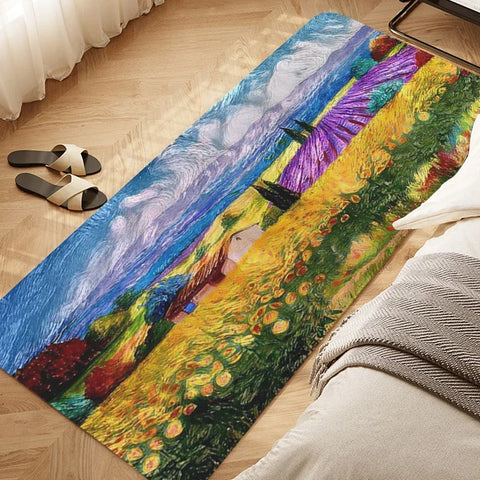 Navak Carpet Bedroom Rug D-Van D-Gogh Art Carpet for Kitchen Living Room Bath Hallway Foot Mat Slip-resistant Custom Doormat Entrance Door