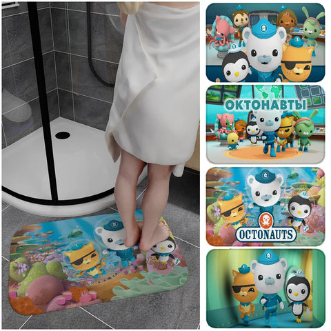 Navak Carpet The Octonauts Cartoon Door Mat Washable Non-Slip Living Room Sofa Chairs Area Mat Kitchen Toilet Rug