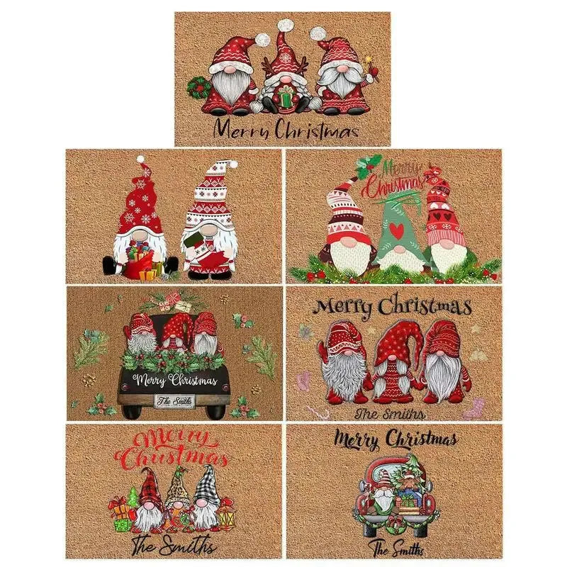 Navak Carpet Exclusive Picks Christmas Welcome Gnome Doormat Indoor Outdoor Entrance Carpet Home Decor Hallway Kitchen Living Room Floor Mat