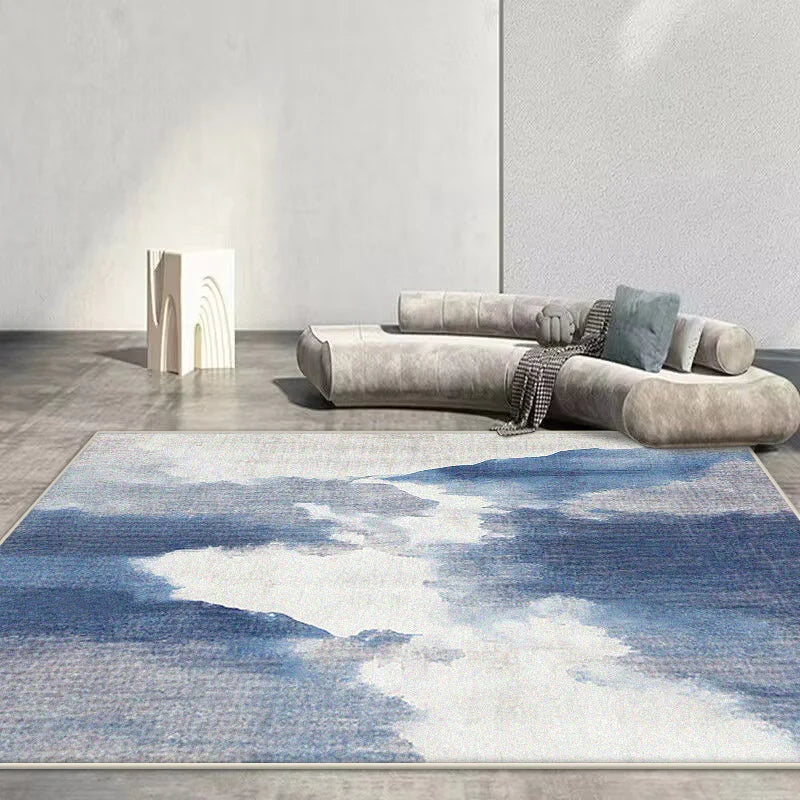 Navak Carpet Nordic Abstract Carpet Living Room Rendering Decoration Sofa Blue Large Area Rugs Outdoor Active Non-slip Mat Customizable